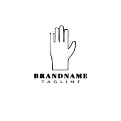 hand human design logo template icon vector