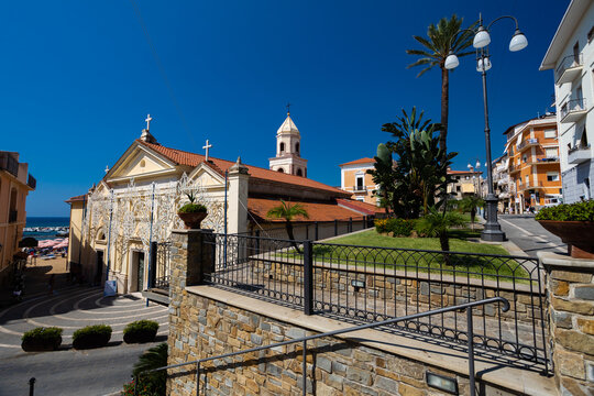 Panorama della citt&agrave; di castellabate, cilento