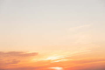 Beautiful sky with clouds and sunlight