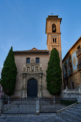 Fototapeta na wymiar Church of Santa Ana in Granada, Spain