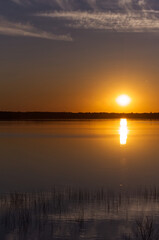 The Fiery Glow of the Setting Sun