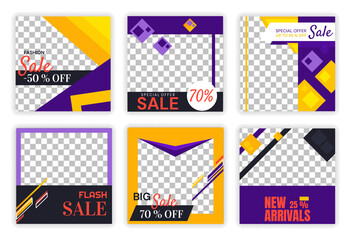 Set of sale banners. Collection of graphic elements for sale of goods. Shop cards, decoration of things. Warming up interest among buyers. Flat vector illustrations isolated on transparent background