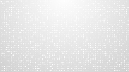 Dot white gray pattern gradient texture background. Abstract  technology big data digital background. 3d rendering.