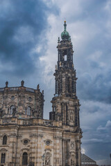 Fototapeta na wymiar Hofkirche Cathedral in Dresden.