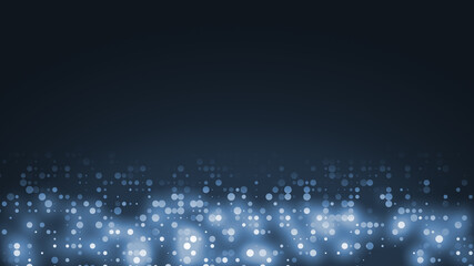 Abstract dot white Blue pattern gradient texture technology background.