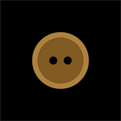 Fototapeta premium Isolated suit Button vector icon.