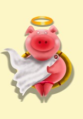 Piggy.  Angle mood design by Aume 