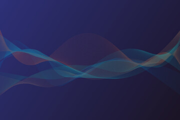  Abstract vector background with Smooth Color Smoke Waves and Lines