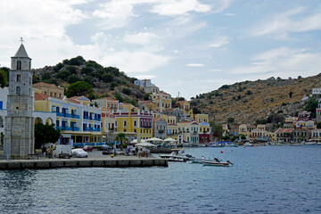 Fototapeta premium harbor of symi island