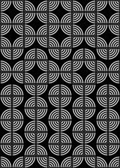 Abstract Geometric Pattern generative computational art illustration