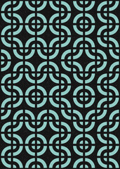 Abstract Geometric Pattern generative computational art illustration