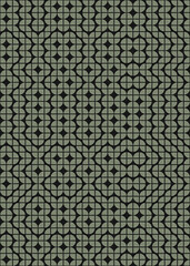 Abstract Geometric Pattern generative computational art illustration