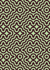 Abstract Geometric Pattern generative computational art illustration