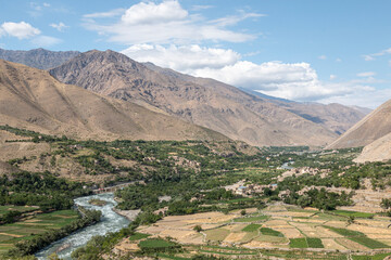 The Panjshir Valley in Afghanistan