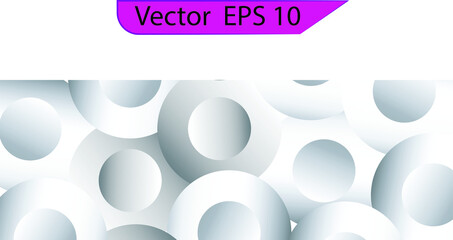 Abstract Elegant white and grey Background. Trendy Banner with geometry shape. Vector illustration. White vector panoramic background with shadows.