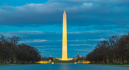 Washington Monument at Sunset