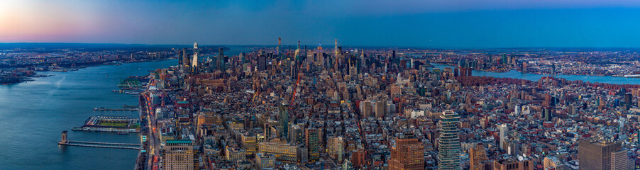New York Sunset Panorama