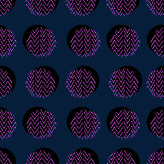 seamless pattern with circle and texture