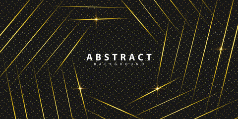 abstract background with gold dots, isolated black background