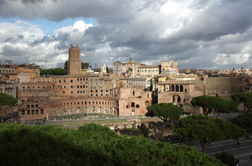Fototapeta na wymiar Trajan's Market, Rome, Italy
