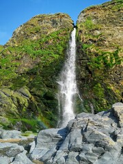 waterfall on the beach