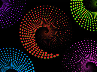 Abstract rotated lines in circle form as background. Design element for prints, logo, sign, symbol and textile pattern