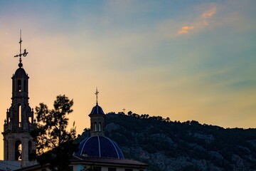 Bonito atarcer en el preventorio de Alcoy