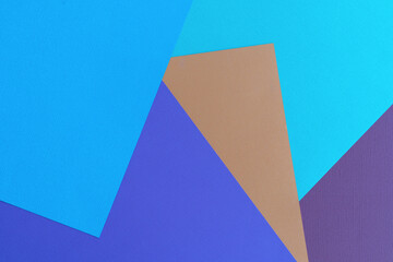 Multi colored abstract paper of pastel colors palette, with geometric shape.
