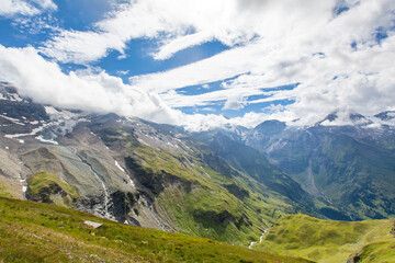 High alpine road Grossglockner in Austria