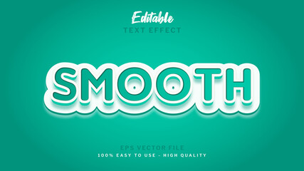 Smooth Text Style Eps Vector File