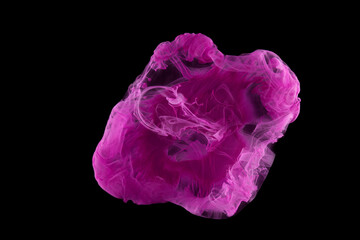 Abstract ink in water on a black background