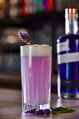 Lavender Gin Fizz Specialty Cocktail