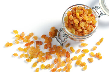 Raisins in jar