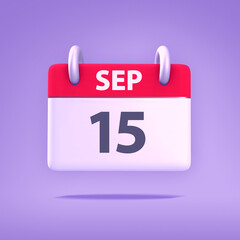3D Calendar - September 15th