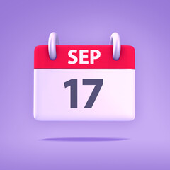 3D Calendar - September 17th