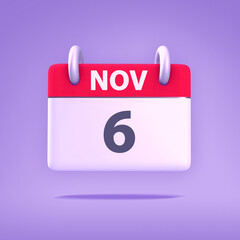 3D Calendar - November 6th
