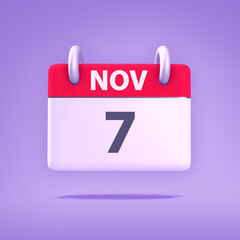 3D Calendar - November 7th
