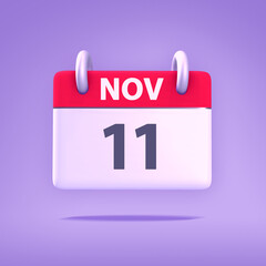 3D Calendar - November 11th