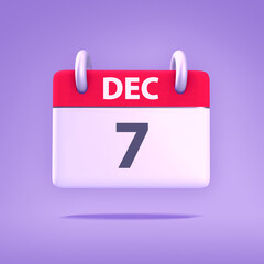 3D Calendar - December 7th