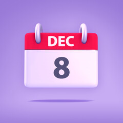 3D Calendar - December 8th