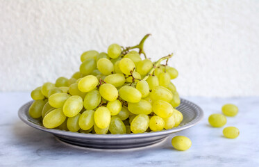 Fresh Organic Grapes . Seedless grapes for raisins