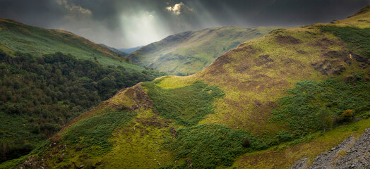 The Cambrian Mountains in Wales