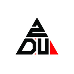 ZDU triangle letter logo design with triangle shape. ZDU triangle logo design monogram. ZDU triangle vector logo template with red color. ZDU triangular logo Simple, Elegant, and Luxurious Logo. ZDU 