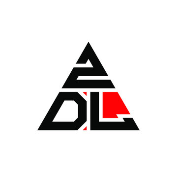 ZDL triangle letter logo design with triangle shape. ZDL triangle logo design monogram. ZDL triangle vector logo template with red color. ZDL triangular logo Simple, Elegant, and Luxurious Logo. ZDL 