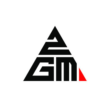 ZGM triangle letter logo design with triangle shape. ZGM triangle logo design monogram. ZGM triangle vector logo template with red color. ZGM triangular logo Simple, Elegant, and Luxurious Logo. ZGM 