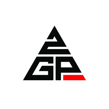 ZGP triangle letter logo design with triangle shape. ZGP triangle logo design monogram. ZGP triangle vector logo template with red color. ZGP triangular logo Simple, Elegant, and Luxurious Logo. ZGP 