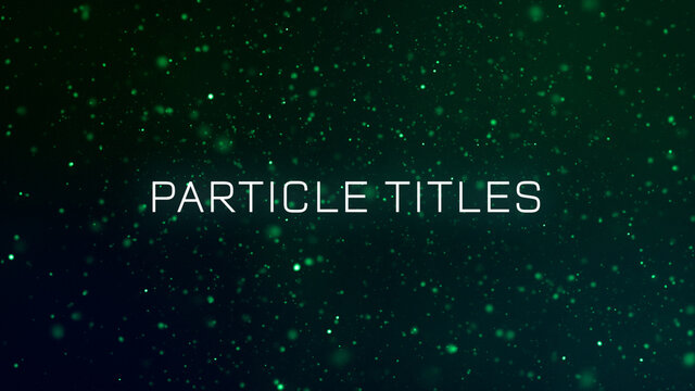 Cool Particle Dot Titles