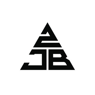 ZJB triangle letter logo design with triangle shape. ZJB triangle logo design monogram. ZJB triangle vector logo template with red color. ZJB triangular logo Simple, Elegant, and Luxurious Logo. ZJB 
