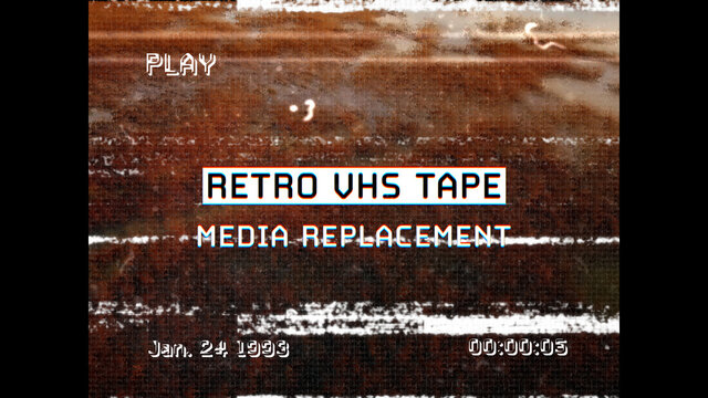 Retro VHS Tape Media Replacement