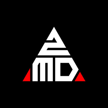 ZMD triangle letter logo design with triangle shape. ZMD triangle logo design monogram. ZMD triangle vector logo template with red color. ZMD triangular logo Simple, Elegant, and Luxurious Logo. ZMD 